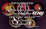 Set of 5 Ottawa Senators Pins 1.25" Buttons NHL Hockey