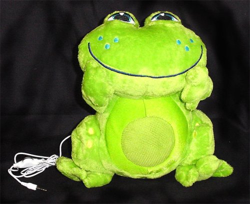 Ipod Music Speaker Pillow - Cool Frogs Design