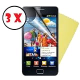 from SUPERGETS Supergets Pack Of 3 Samsung Galaxy S2 Si9100 Screen Protector With Polishing Cloth
