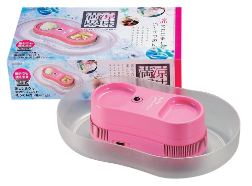 パール金属 涼しクルクル 電池式 フロストそうめん流し器 ピンク D-966