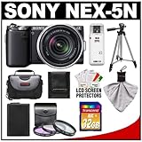 Sony Alpha NEX-5N Digital Camera Body & E 18-55mm OSS Lens (Black) with 32G ....