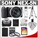 Sony Alpha NEX-5N Digital Camera Body & E 18-55mm OSS Lens (Black) with 32GB Card + Battery + 3 UV/FLD/PL Filters + Case + Tripod + Accessory Kit