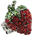 Juicy Red Crystal Strawberry Fashion Ring - Rolex Stretch Band - With Gift Box