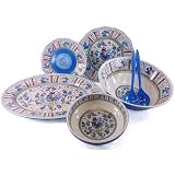 Blue Rooster Italian Gallo Blu ~ Le Cadeaux Melamine Dinnerware