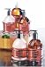 Gourmet Kitchen by Upper Canada 3 Bottle Caddy Gift Set of Hand Lotion, Antibacterial Hand Wash Soap & Liquid Dish Soap, Sweet Paprika Coriander