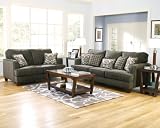2 PCs Contemporary Design Upholstery Sofa and Loveseat Set