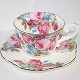 ロイヤルアーデン　ボーンチャイナ　コーヒー碗皿E　(バラ柄)　37100