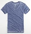 On The Byas Solid Burnout V-Neck Tee