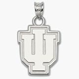 Indiana Hoosiers 5/8 IU Pendant - Sterling Silver Jewelry