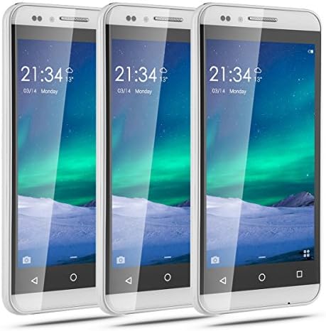 LXLG Unlocked Smartphones 4.5" Android 5.1 MTK6580 Quad Core ROM 4GB 5.0MP Camera Dual SIM Dual Standby GSM/3G Quadband Cell Phones WIFI Bluetooth White