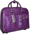 Bugatti ladies Purple Simili Leather Rolling Briefcase Laptop