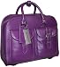 Bugatti ladies Purple Simili Leather Rolling Briefcase Laptop