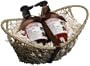 Upper Canada Soap & Candle  Red Tea Grape Large Seagrass Boat Basket