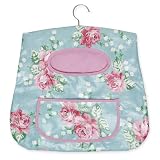 Kitchen & Housewares : English Rose Design Plasticated Clothes Peg Holder, With Hanger.