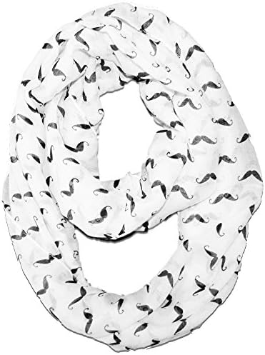 Fashion Women Infinity Loop Scarf Black and White