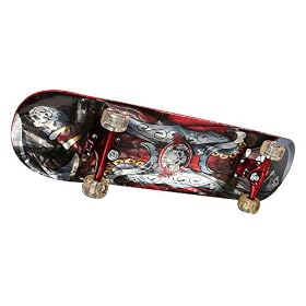 31 inch Last Exit Foil Board Skateboard with Anodized Truck(Colors/Style Vary)
