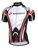 Sponeed Men's Bicycle Jersey Polyester and Lycra Cycling wear shirt Size XL US Multi