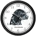 Labrador Retriever (Black) Dog Wall Clock by WatchBuddy Timepieces (Black Frame)