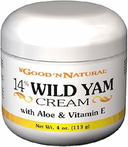 Good N Natural - 14% Wild Yam Cream with Aloe and Vitamin E - 4 oz Cream