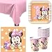 Baby Minnie Mouse 1st Birthday Party Pack Supplies for 16 Guests