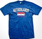 Netherlands Flag International Soccer T-shirt, Dutch Soccer Mens T-shirt