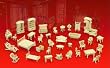 Wooden Dollhouse Furniture Set 3D Puzzle