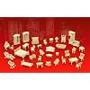 Wooden Dollhouse Furniture Set 3D Puzzle