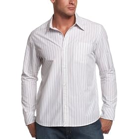 Quiksilver Young Men Attic Long Sleeve Button Down Woven Shirt