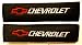 Chevrolet Seat Belt Shoulder Pad One Pair Red Logo