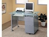 Review Coaster Furniture 800441 / Modern Computer Desk Office Table Work Station w/File Cabinet