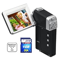 SVP HDDV-1500-Bk 11MP Max 2.4-inch LCD Digital Video Camcorder with Face detection & Image Stabilization + FREE SVP 1GB High Speed SD Memory Card