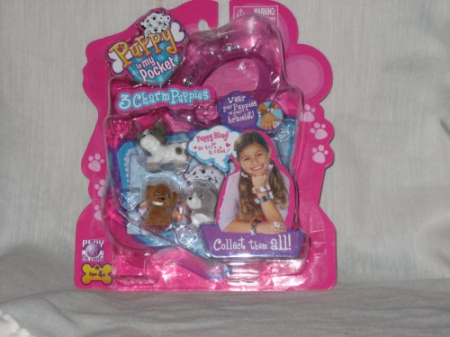 Childrens Toyshop  Toys : Puppy In My Pocket Pink Bracelet: Beagle, Gold Lab, French Bulldog