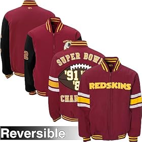 G-III Washington Redskins Reversible Super Bowl Commemorative Canvas Jacket