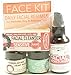 Organic Raw Face Kit - Daily Facial Regime - Sensitive - for Delicate, Dry, & Reactive Skin