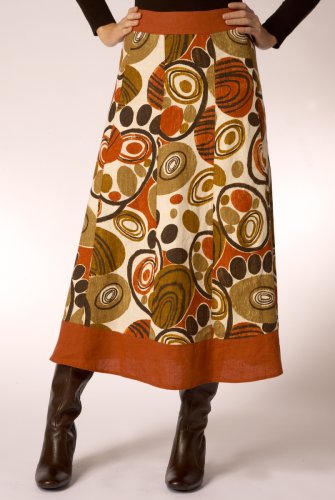 Per Una Pure Linen Tribal Spot Skirt clothing