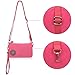 ZYSUN Womens Nylon Small Little Clutch Card Money Handbag Purse Wristlet Bag(605,red)