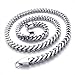 KONOV Stainless Steel Mens Necklace Link Chain - Silver - Length 22 inch