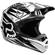 Fox Racing Undertow Youth V1 MX Motorcycle Helmet - Black/White