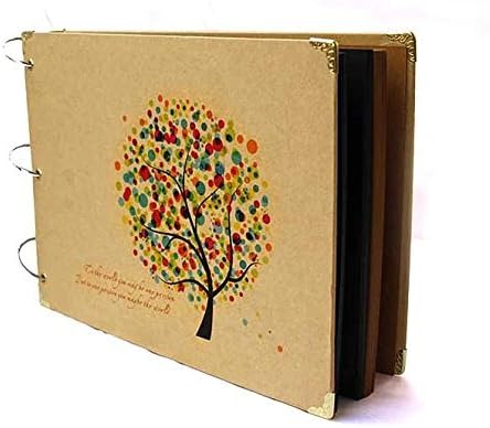 Cute handmade scrap booking album photo corner stickers book marker 30 pages approx. 26.5 cm Ã_18.5 cm red heart tree tree & bench (tree)