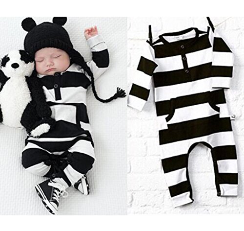 Efaster(TM) Infant Baby Boy Girl Cotton Romper Jumpsuit Bodysuit Clothes Outfit