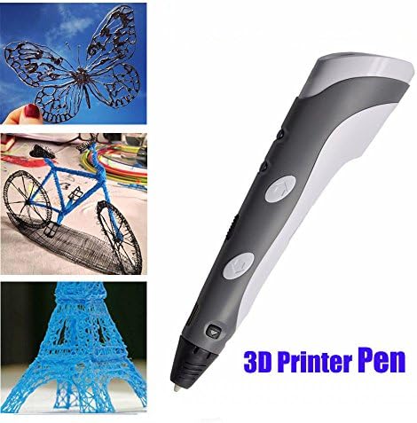 Toworld18 New 3D Printing Drawing Pen Crafting Modeling Arts Printer Tool ABS Filament Gray