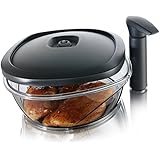 Vacu Vin Instant Marinating Container with Vacuum Pump - Large, 2.50 Liter, Black