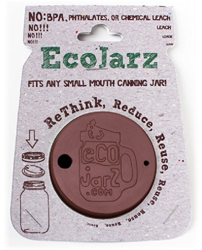Ecojarz Regular Mouth Coffee Silicone Drink-top for Canning Jars