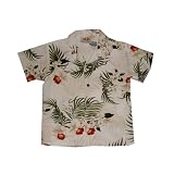 Iki Boy's Rayon Hawaiian Ringbearer Shirt(Size=12,Print=Lehua and Hibiscus)