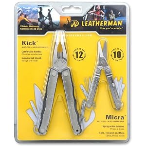 Leatherman Combo Pack: Kick + Micra + Nylonholster f�r Kick im Blister
