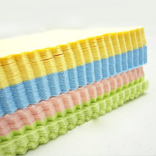 SODIAL(R) 10X panno per pulizia in microfibra per Occhiali / Occhiali da sole, le lenti della fotocamera / CD, DVD, PDA, schermi di computer / iPhone, iPad Schermi --- 14cm x 14cm