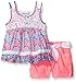 Little Lass Girls' 2 Piece Short Set Lace Belt