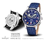 Kronsegler Triton Fishermens Watch Tidewatch steel-blue Sport