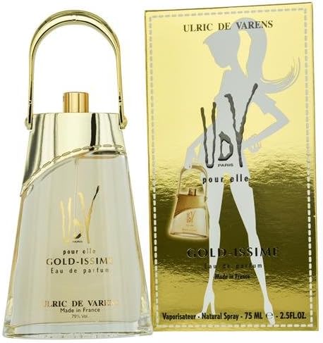 UDV GOLD ISSIME by Ulric de Varens EAU DE PARFUM SPRAY 2.5 OZ (NEW PACKAGING) for WOMEN ---(Package Of 6)