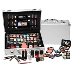 Kosmetik Make-up Schminkkoffer im Alu-Design, gef�llt(53 teilig)